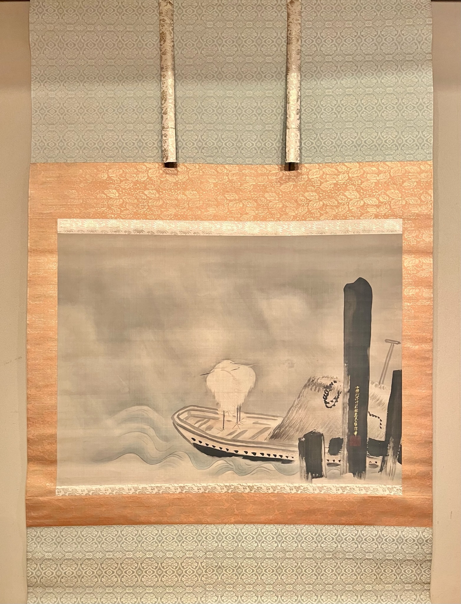 狩野勝川院雅信 芦舟鷺｜古美術・掛け軸の販売・買取・鑑定-松本松栄堂