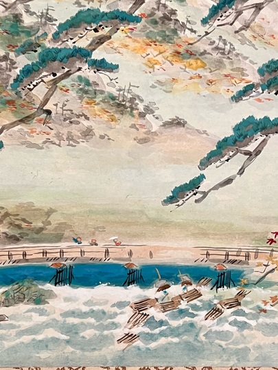 池田遙邨 嵐山清秋｜古美術・掛け軸の販売・買取・鑑定-松本松栄堂