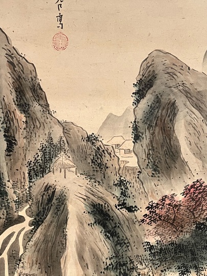 横井金谷 山水図｜古美術・掛け軸の販売・買取・鑑定-松本松栄堂
