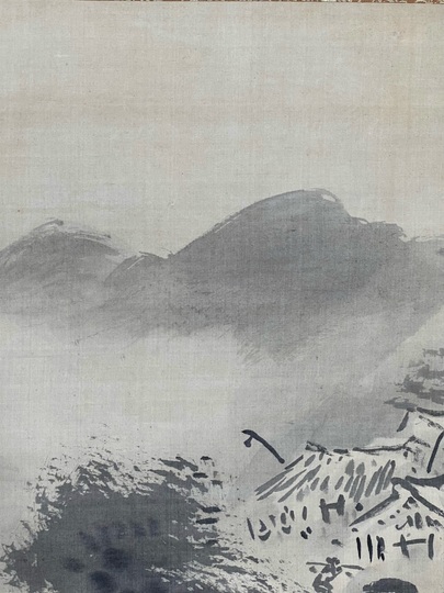 狩野常信 破墨山水図｜古美術・掛け軸の販売・買取・鑑定-松本松栄堂