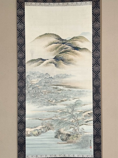 狩野永岳 耕作図｜古美術・掛け軸の販売・買取・鑑定-松本松栄堂