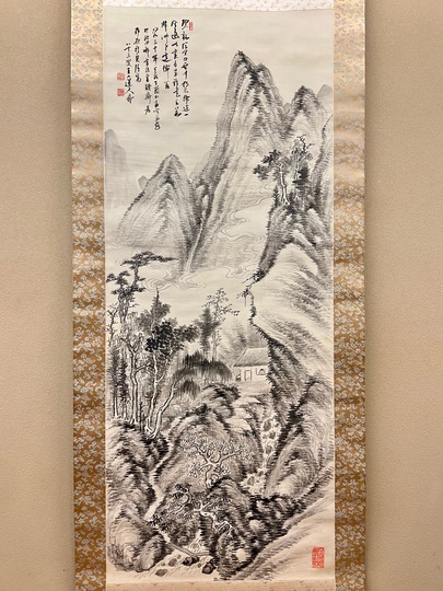 田能村直入 碧渓閑居図｜古美術・掛け軸の販売・買取・鑑定-松本松栄堂