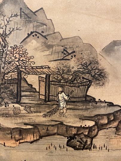 雲谷等益 山水 双幅｜古美術・掛け軸の販売・買取・鑑定-松本松栄堂