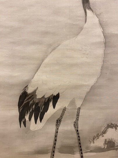 狩野伊川院栄信 鶴図 双幅｜古美術・掛け軸の販売・買取・鑑定-松本松栄堂