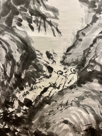 富岡鉄斎 高山流水図｜古美術・掛け軸の販売・買取・鑑定-松本松栄堂