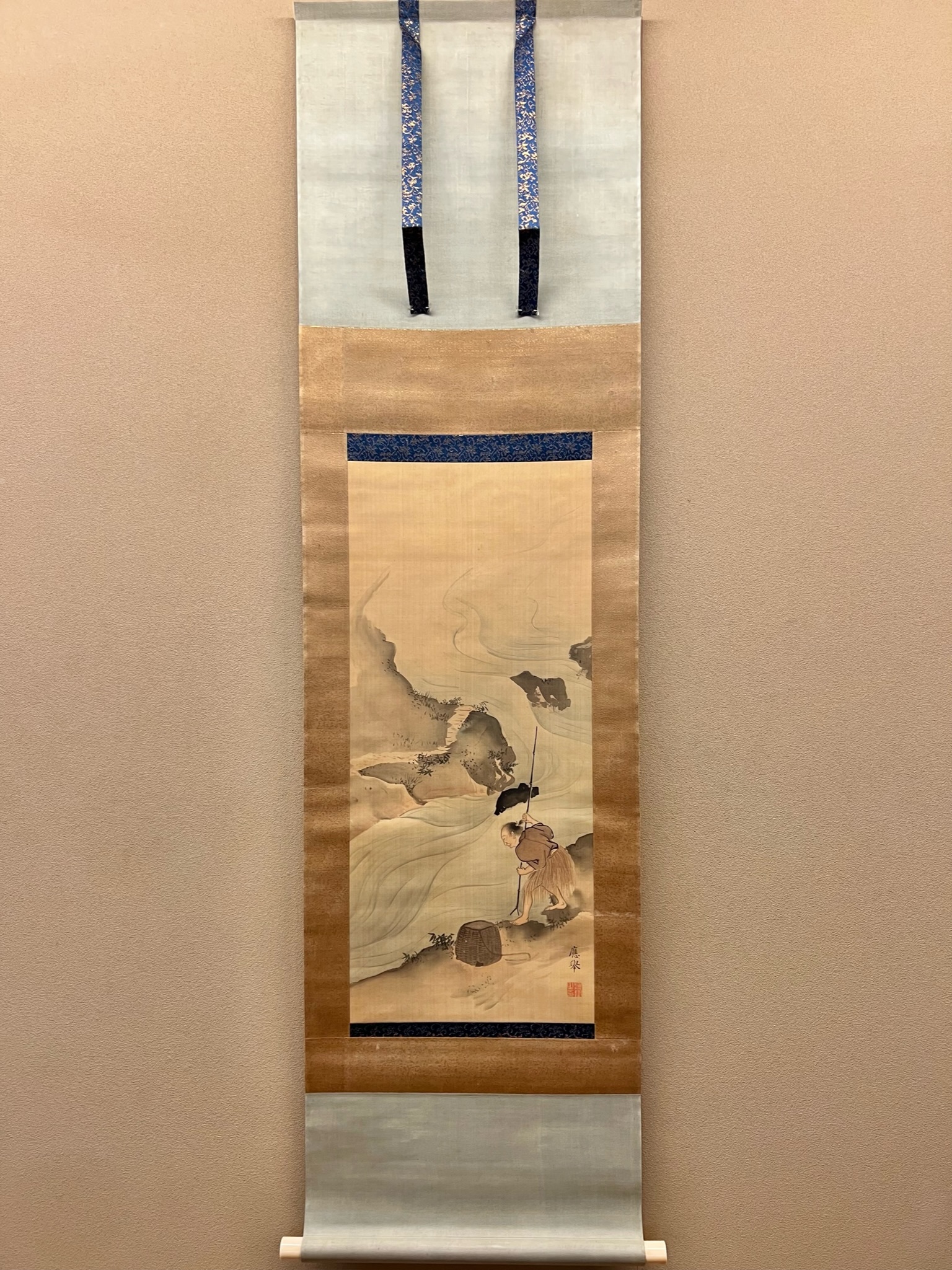 円山応挙 漁夫図｜古美術・掛け軸の販売・買取・鑑定-松本松栄堂