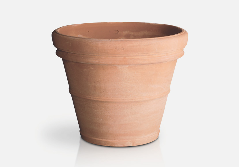 ハンドメイド・イタリアンテラコッタ素焼き鉢【リスチオ】トスカーナ