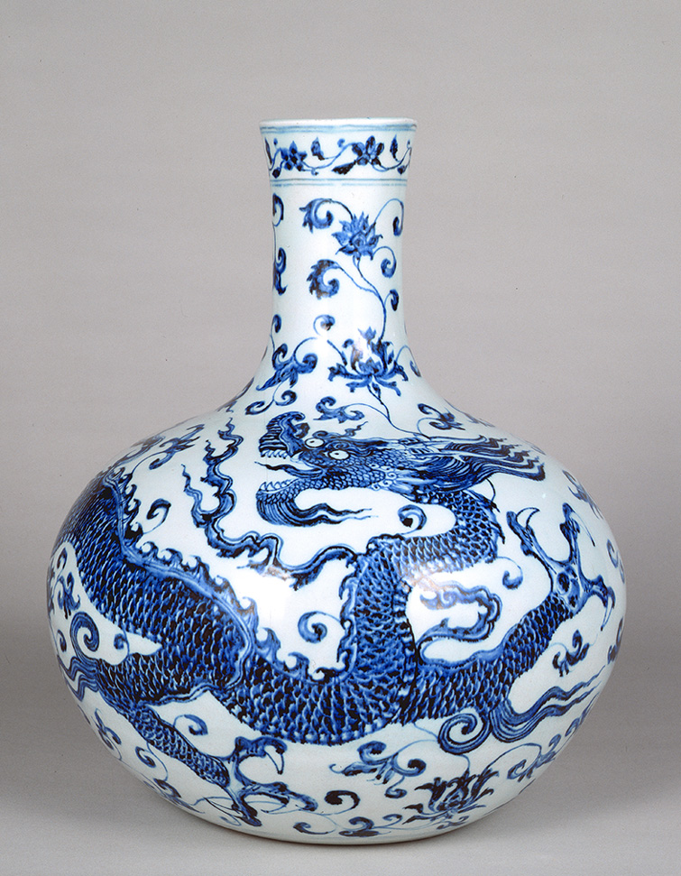 中国古美術/磁州窯黒釉三彩蓮弁花瓶/ 中国古美術/磁州窯黒釉三彩蓮弁花瓶/