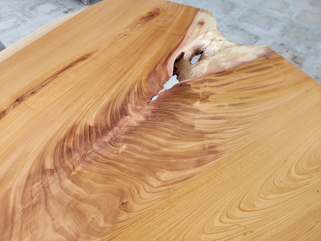 天然木 新潟工場 けやき材 一枚板 カウンター、テーブル用天板 セール