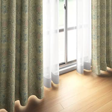 ウィリアムモリス ドレープカーテン 川島織物セルコン ｜松装(マツソウ)