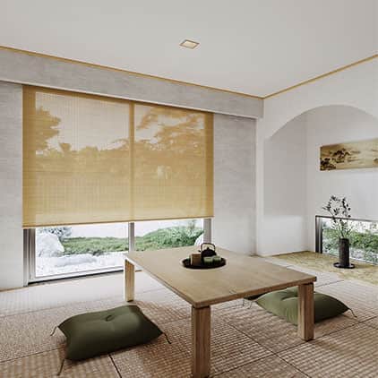 すだれ・経木調ロールスクリーン｜ロールスクリーン（ロールカーテン