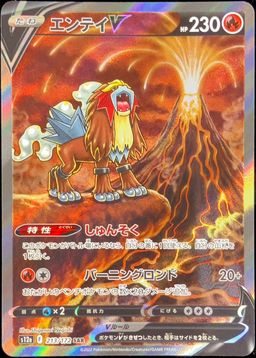 状態ランクA】エンテイV (SAR) {213/172} [S12a/VSTARユニバース] [SS