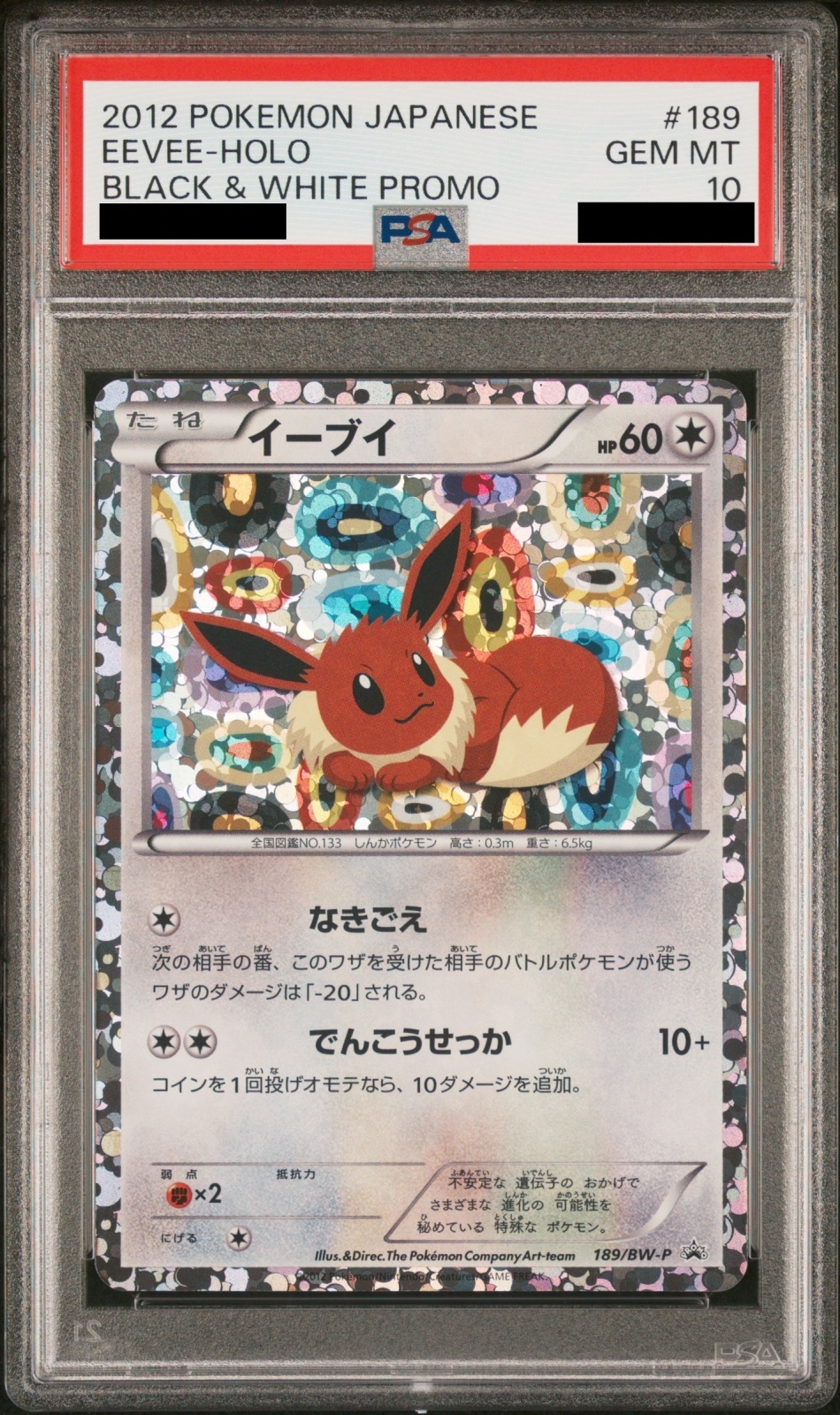 PSA10】 イーブイ (プロモ) {189/BW-P} [-] - magi通販【ポケモン