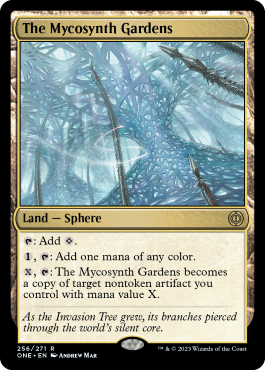 The Mycosynth Gardens from Phyrexia: All Will Be One Spoiler
