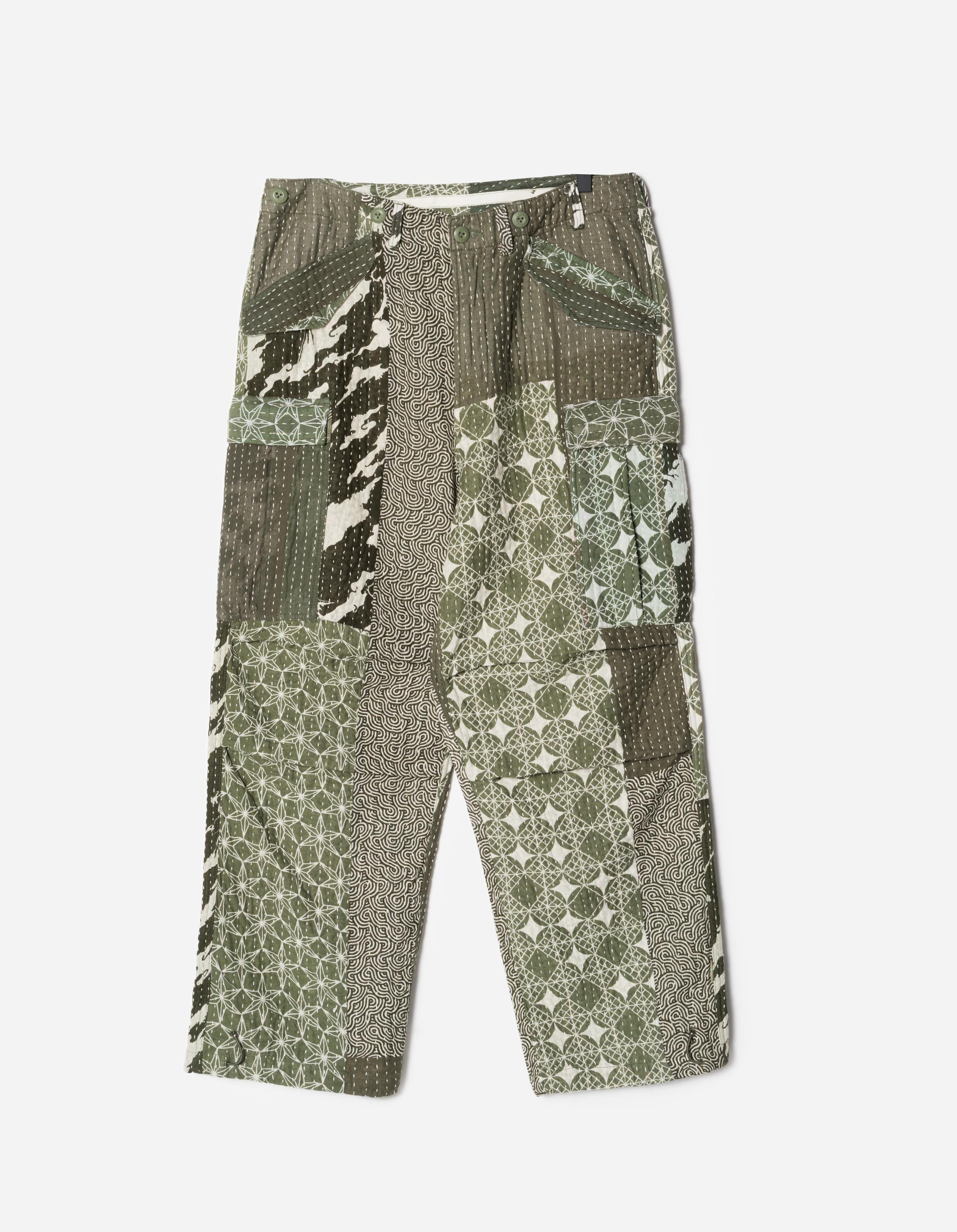 7232 Kirin Asym Cargo Hakama Pants Olive OG-107F – Maharishi