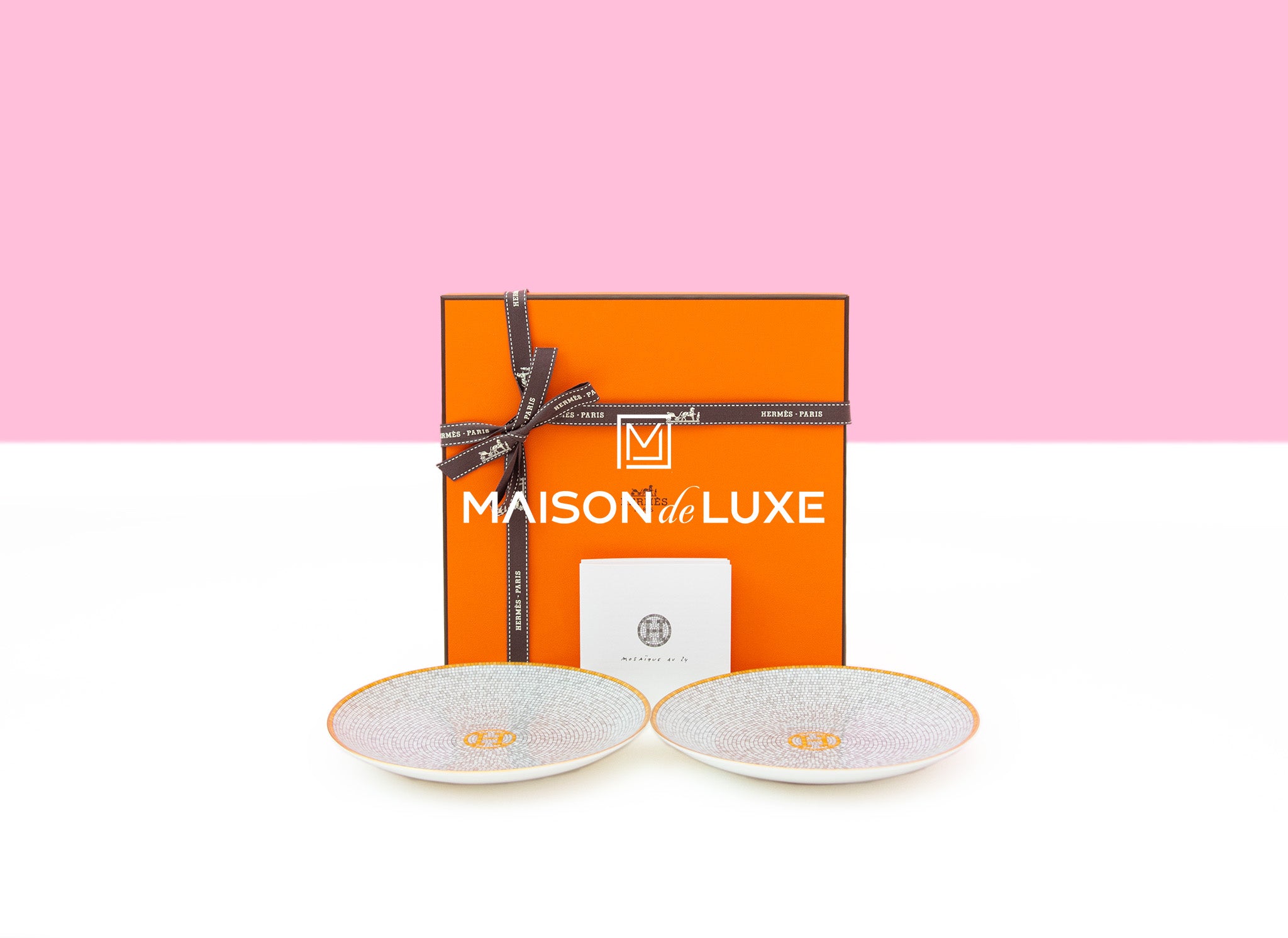 Hermes Mosaique au 24 Gold Bread & Butter Plate - Two – MAISON de LUXE
