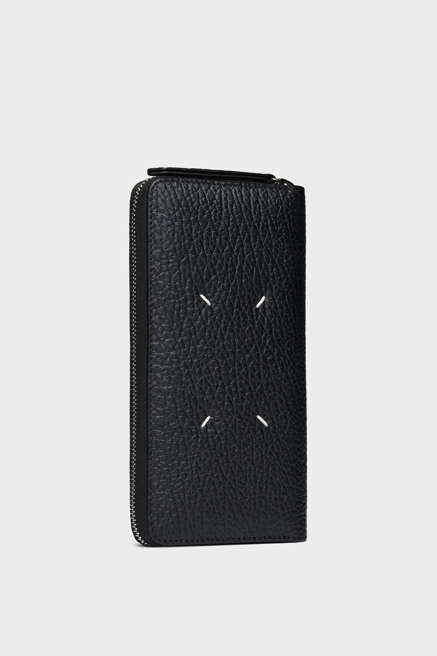 Zip-Around Leather Wallet Black | Maison Margiela