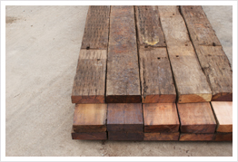 国産中古枕木｜枕木｜国産・豪州産枕木販売の「国鉄産業株式会社」