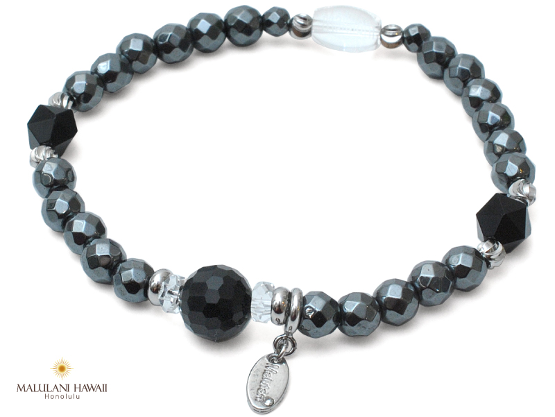 厄除け Metalシリーズ モリオン ヘマタイト オニキス 水晶