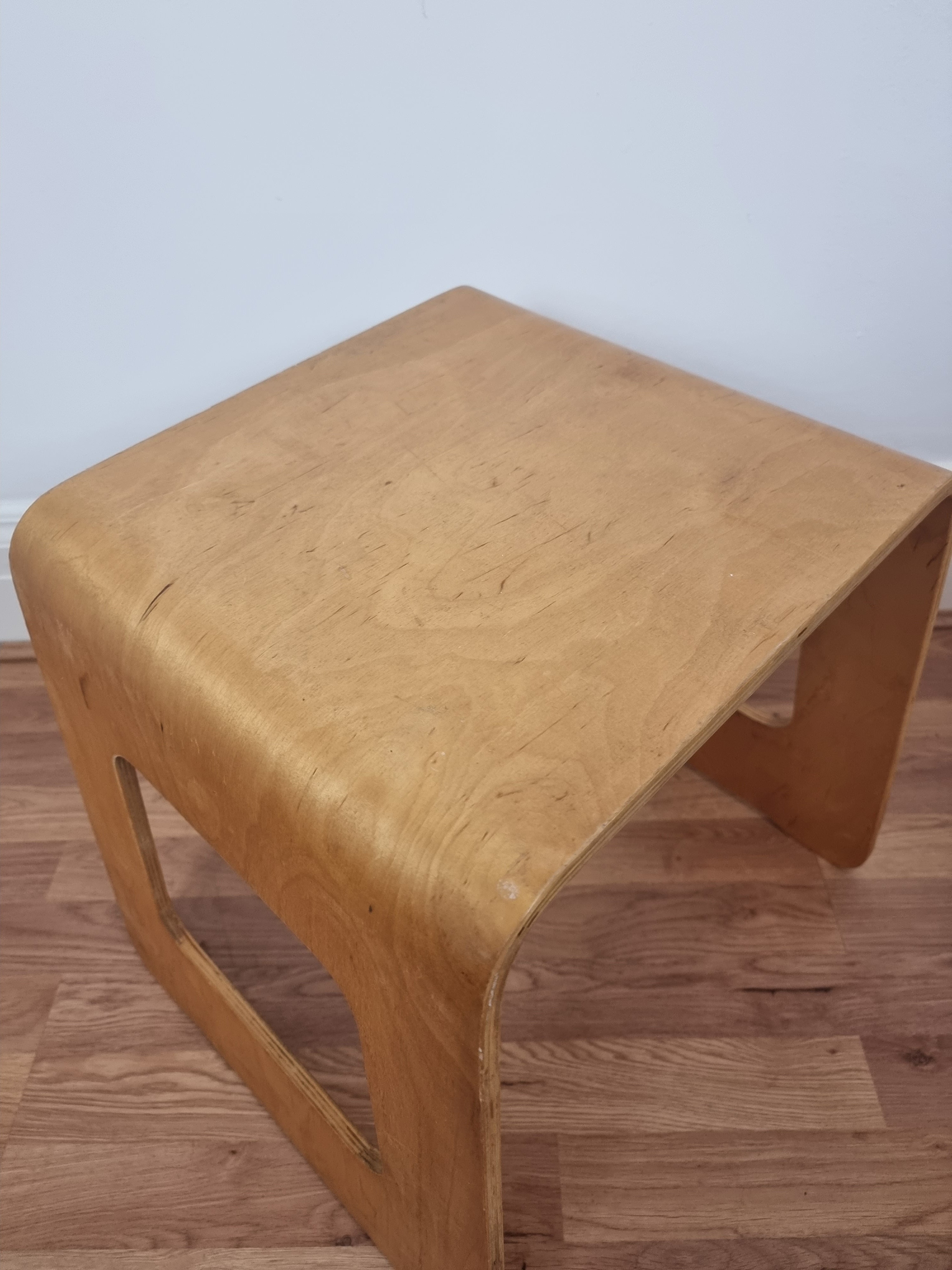 Design Classic Vintage IKEA Plywood 'Benjamin' Stool by Lisa