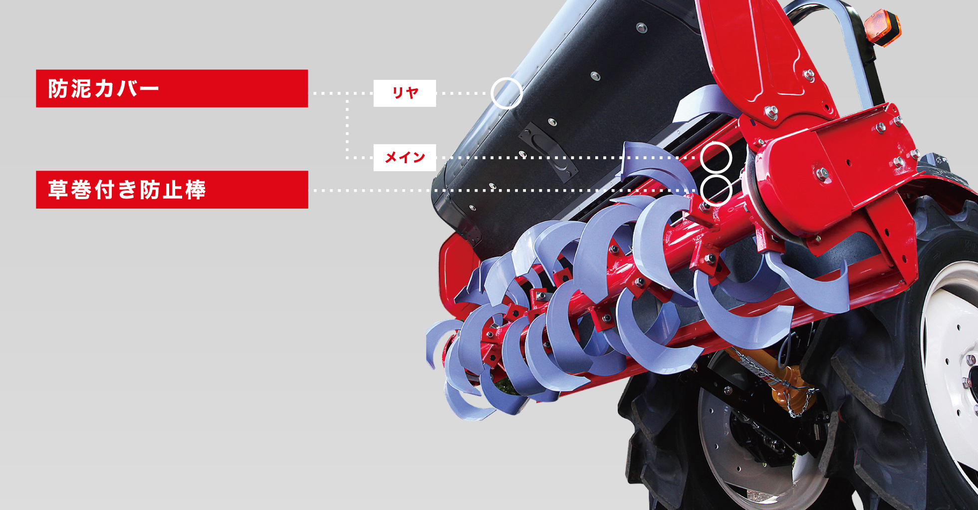 ロータリー｜Tractor XS18・20・23・25｜製品情報｜三菱マヒンドラ農機