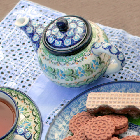 ポーランド食器 Ceramika Artystyczna No.845 ティーポット 0.4L__