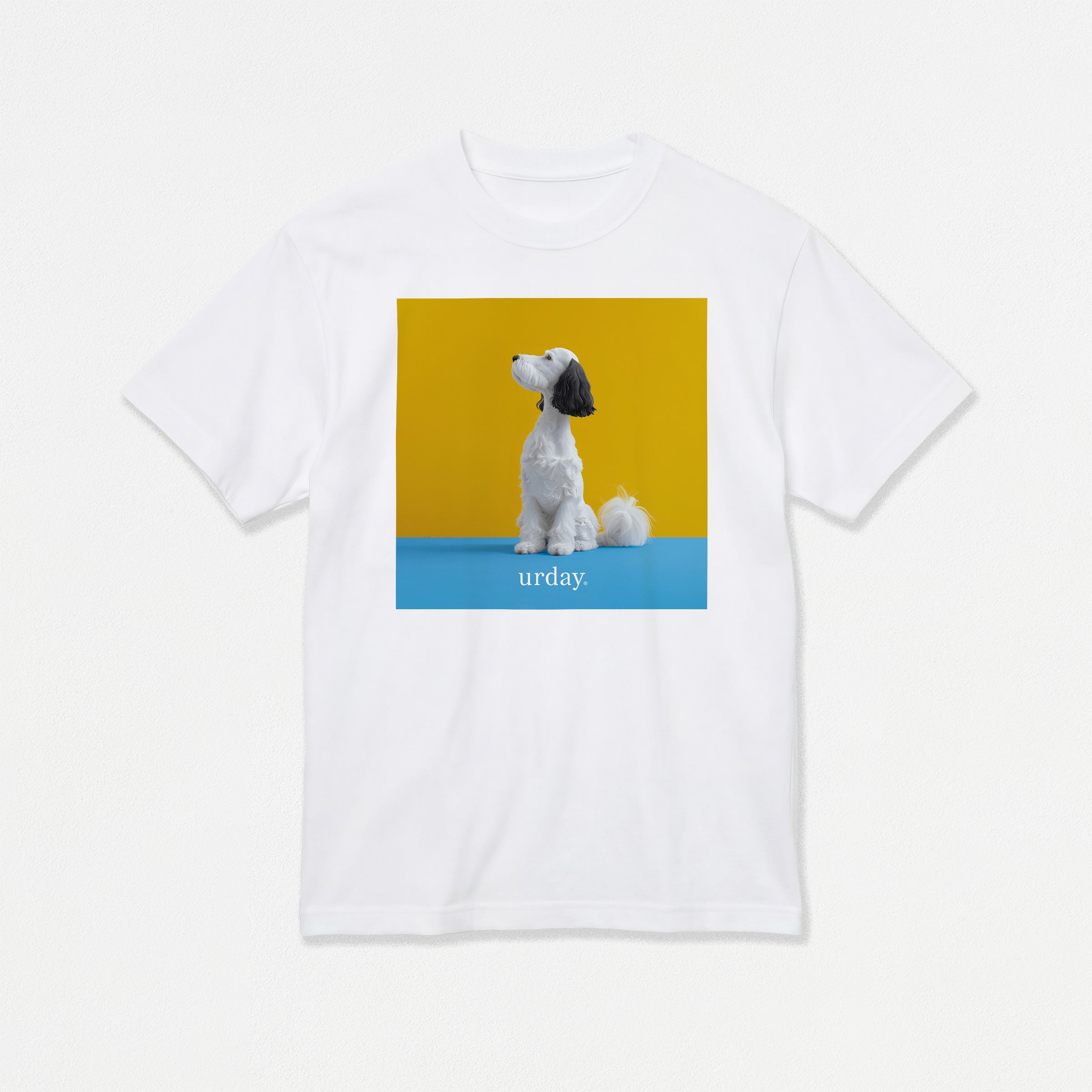 予約：urday【Animal／White Dog／YB】フォトTシャツ（4406976