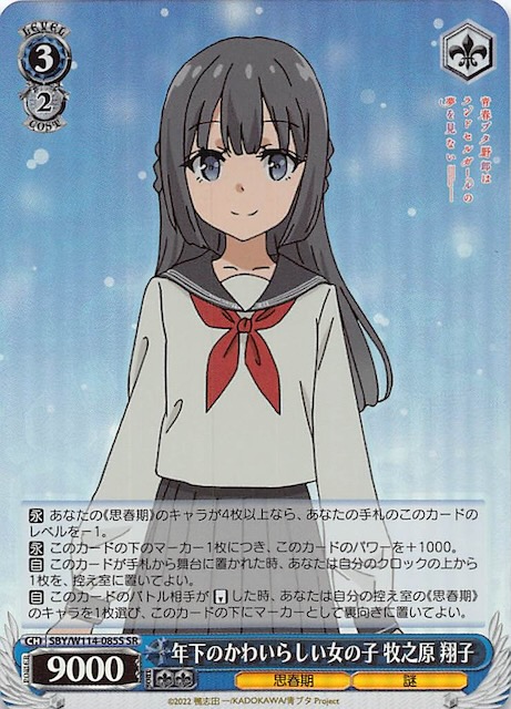 SR】年下のかわいらしい女の子 牧之原 翔子 SBY/W114-085S - マナソース