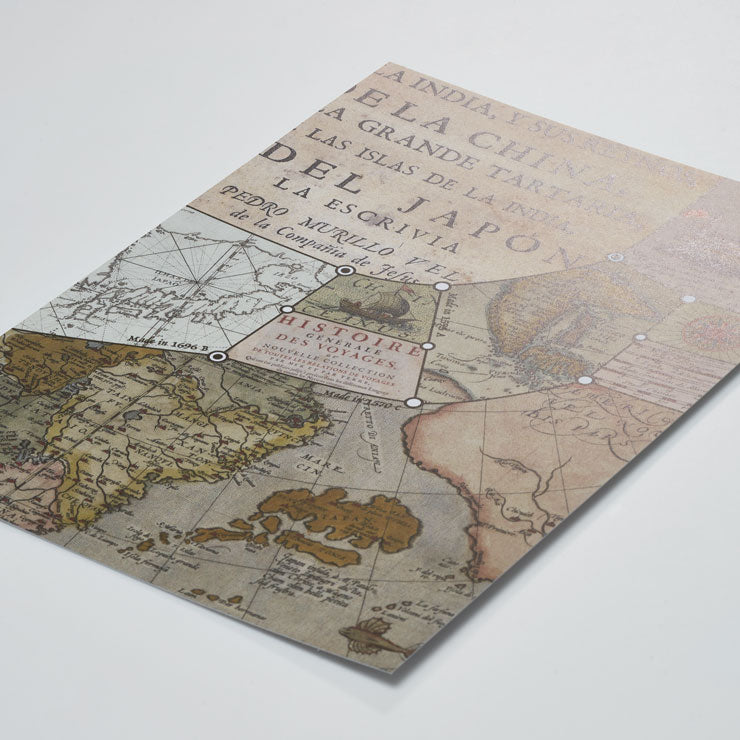 古ちず】ポストカード/冒険心 ジパング｜地図グッズ｜Map Design