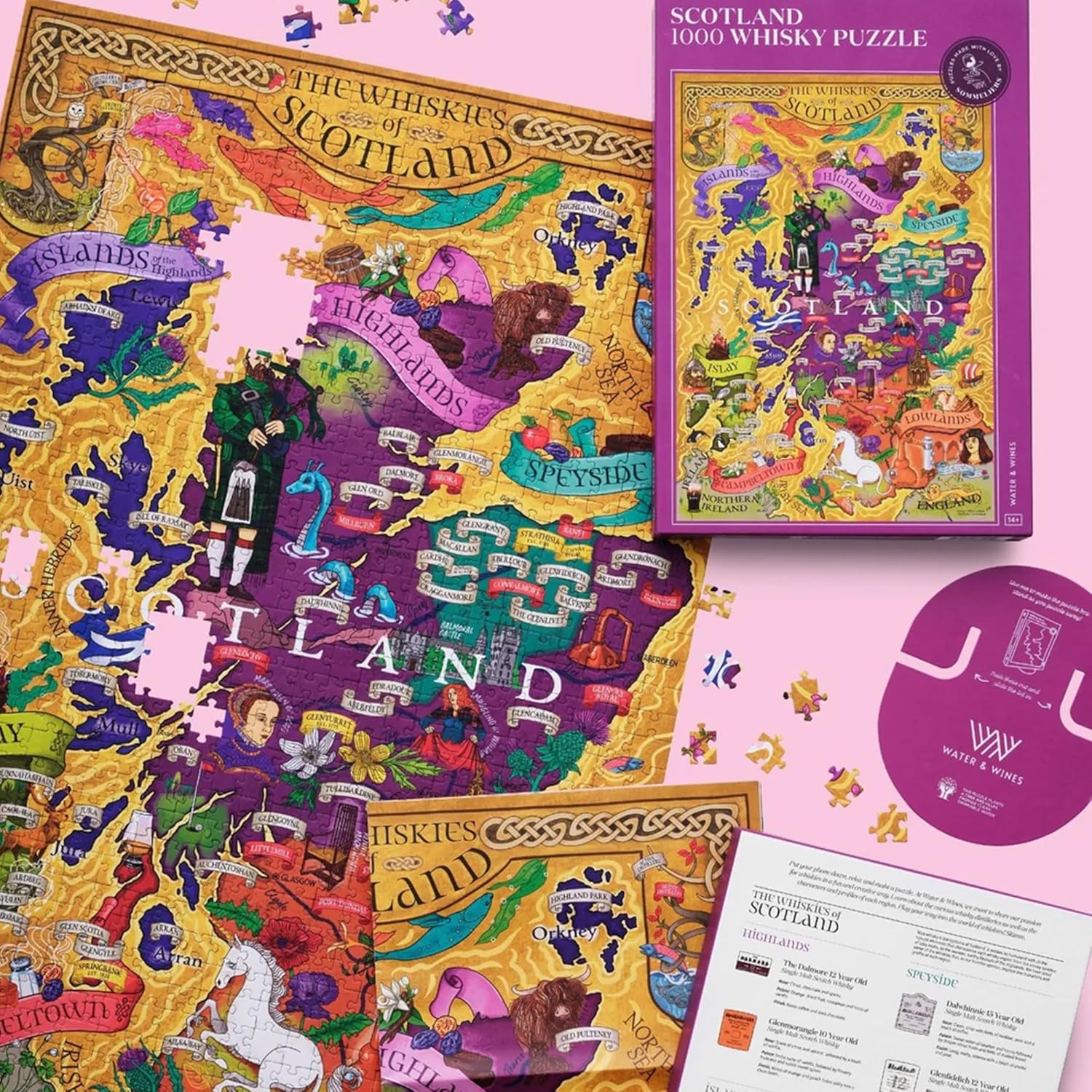 Scotland Whisky 1000 Piece Puzzle - Shop Mapworld