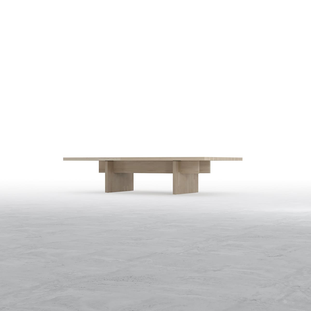 座卓 木製脚 幅1500×奥行900㎜ ラバーウッド（クリアー）ちゃぶ台