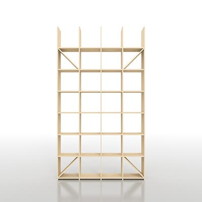 Shelf 壁一面の本棚 奥行350mm 縦7コマ×横4コマ|margherita