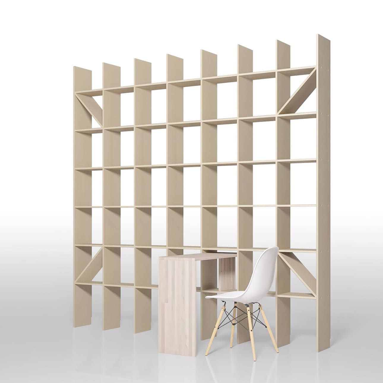 エクステンショナルトレー・デスク | Shelf 壁一面の本棚 | margherita