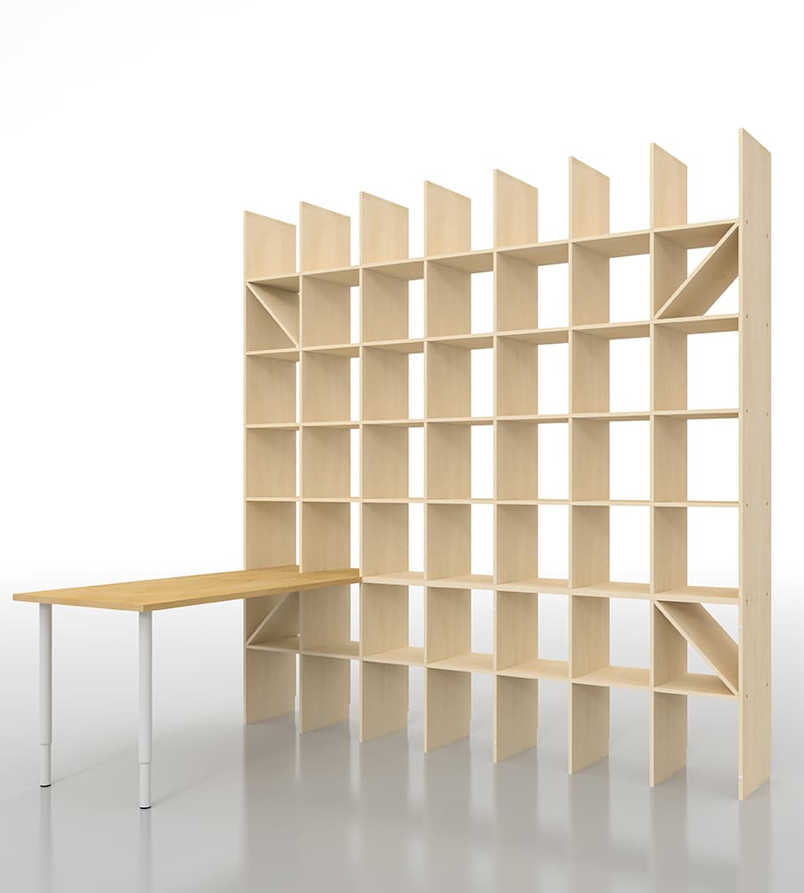 本棚付き机|デスク付き本棚の通販はマルゲリータ