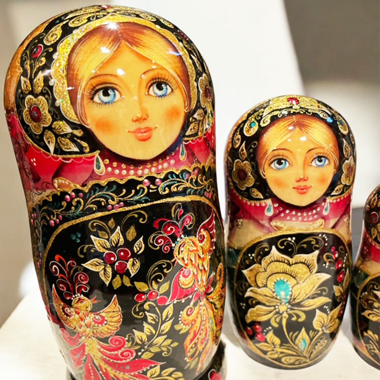 ロシア雑貨店マリンカ / サンクトペテルブルグ産 マトリョーシカsp188-5p