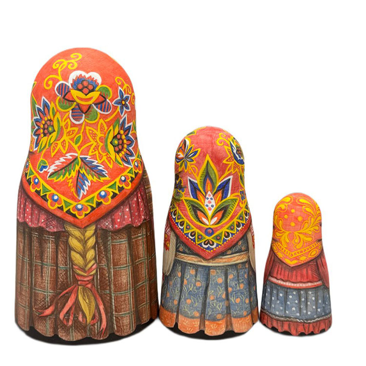 ロシア雑貨店マリンカ / タチアナ・オレニコワ作マトリョーシカtok001-3p