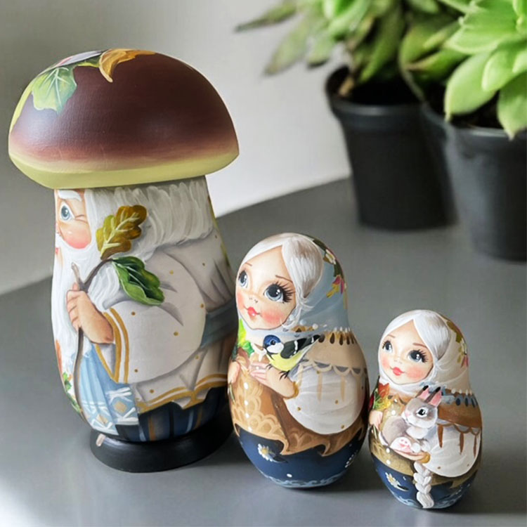 ロシア雑貨店マリンカ / スベトラーナ・ニコラエワ作 キノコ