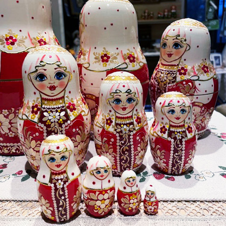 ロシア雑貨店マリンカ / ノリーンスク産マトリョーシカn018-10p