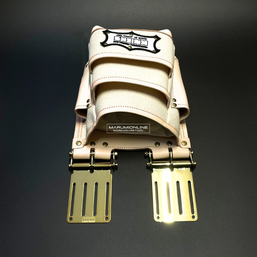 ニックス 腰道具 KNICKS ツーウェイタイプ帆布生地ヌメ革補強3段腰袋