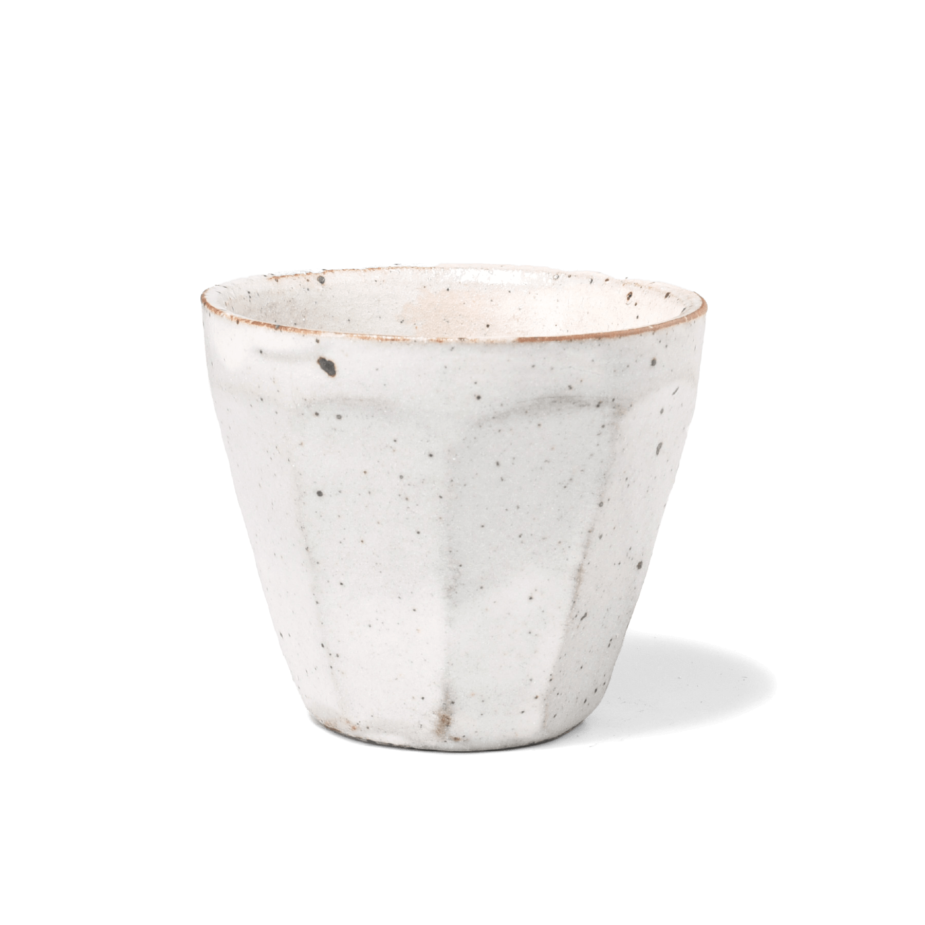 マグ・カップ :: フリーカップ・湯呑み :: 粉引き面取りカップ（小