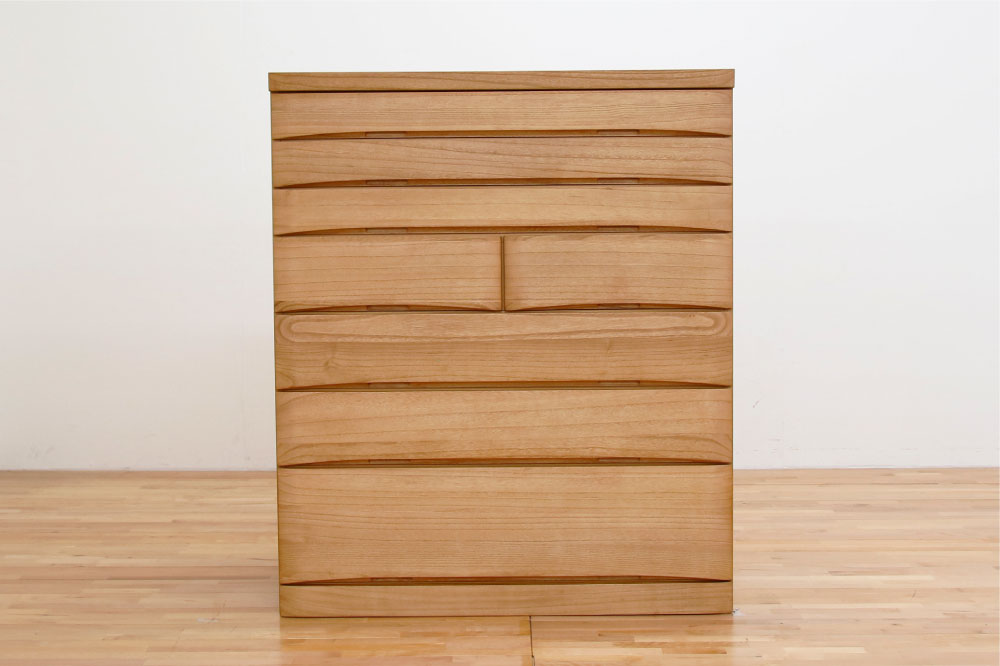 桐蔵 幅102-7段チェスト ナチュラル | チェスト・タンス | 丸田木工