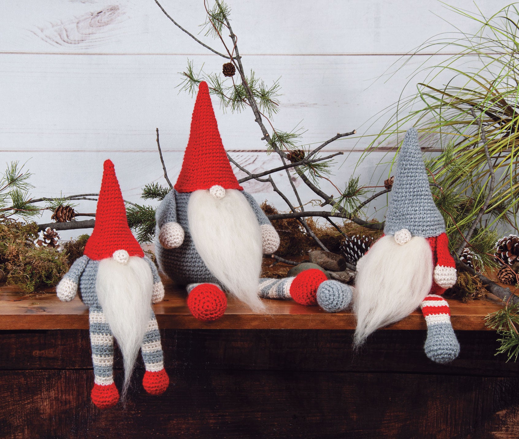 Gnome Trio Crochet Kit – Mary Maxim