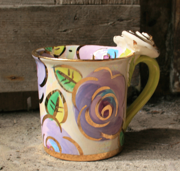 Rose Handled Mug Lilac Roses – Mary Rose Young