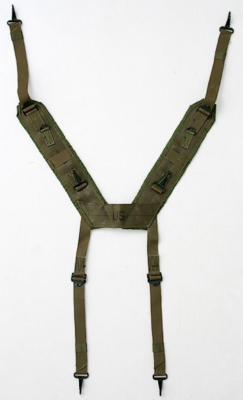 US(米軍) NAN戦 M-1967 OD ナイロン H型サスペンダー/DSA68/実物・未使用