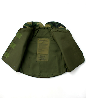 US(米軍) ウッドランドカモ・ボディアーマーベスト DLA-84/実物・未使用