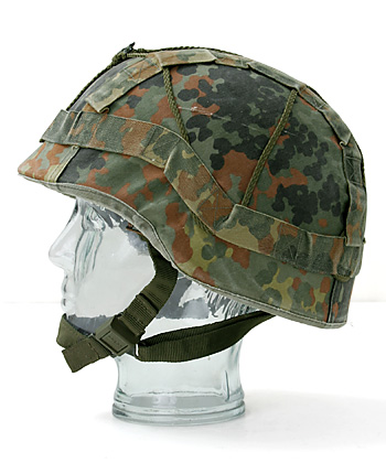 ドイツ BW(連邦軍) 現用ケブラーヘルメット/F.カモカバー付/56-58/実物