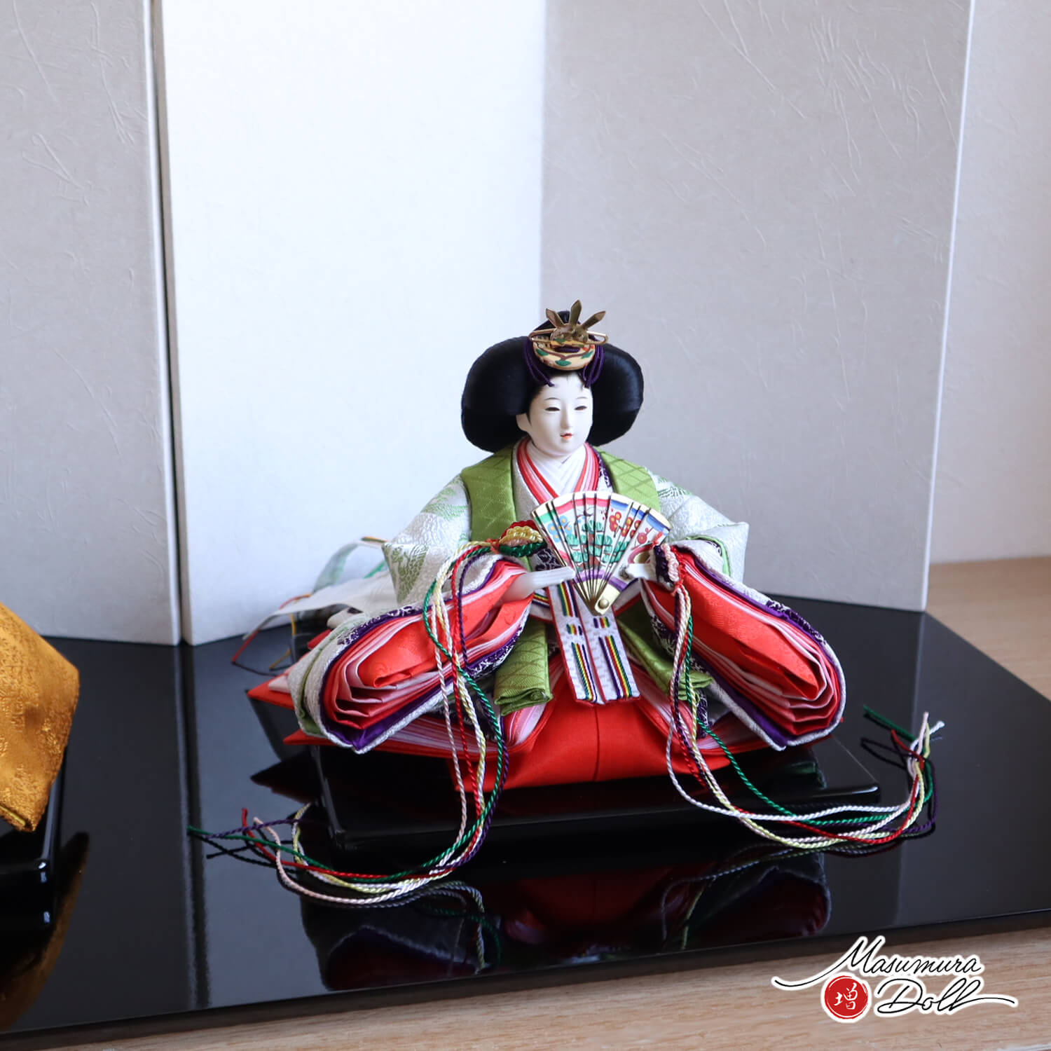 最新作 増村人形店 オリジナル 華峰作 芥子親王 即位 天皇陛下 黄櫨染