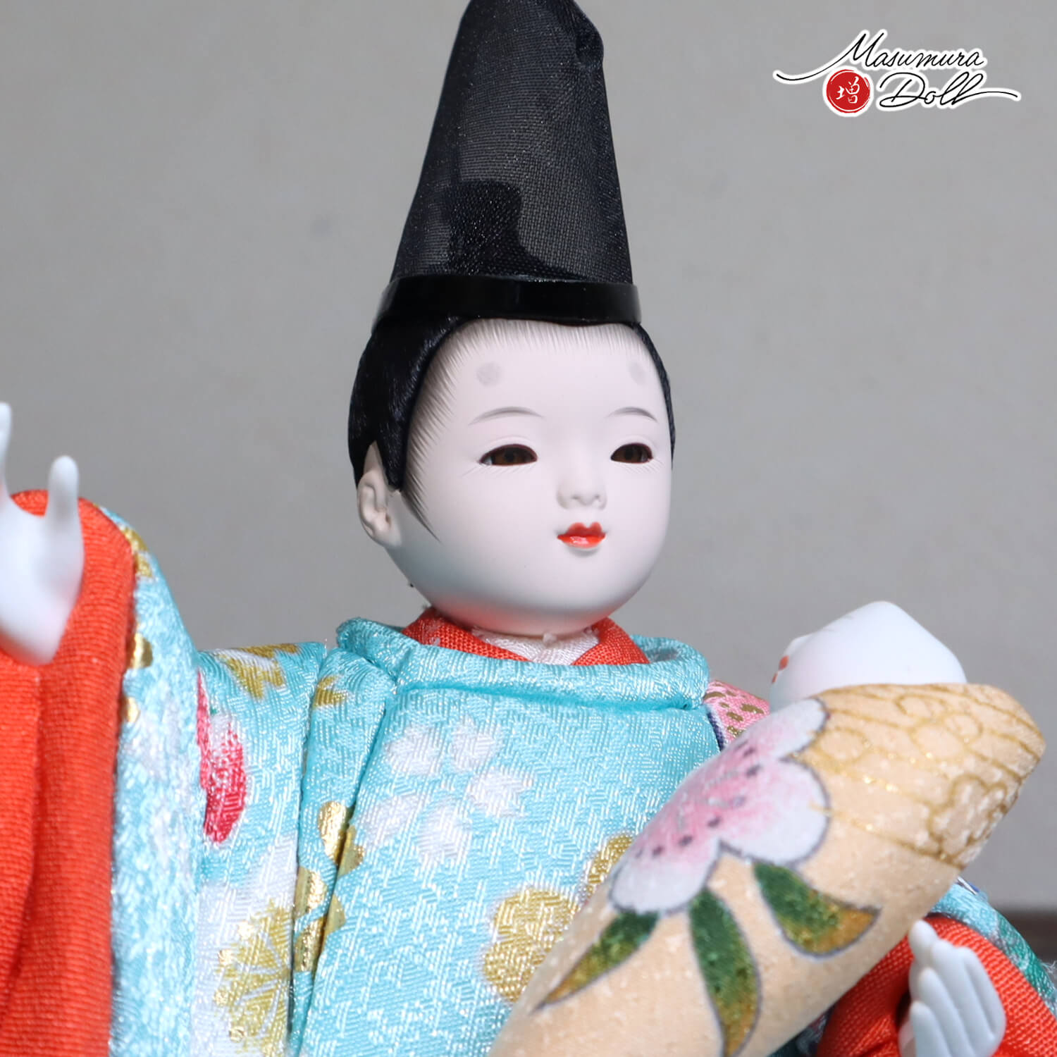 新作 選べる2種類(金彩花、吉祥花) 木目込み人形 予祝 赤ちゃん 月