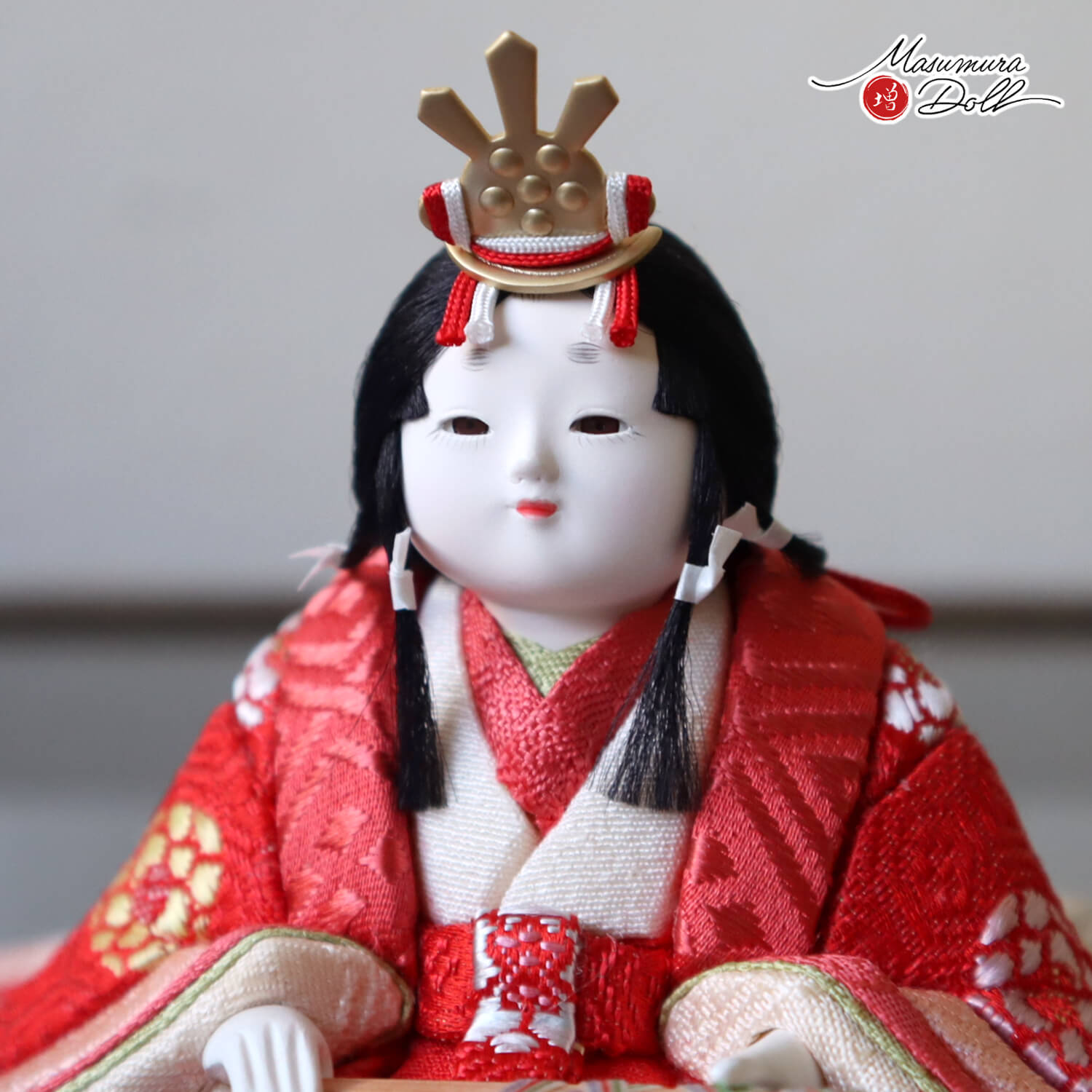 新作 幸一光作 木目込 小雪 シリーズ 「しずく」 正絹西陣織 月 -tsuki