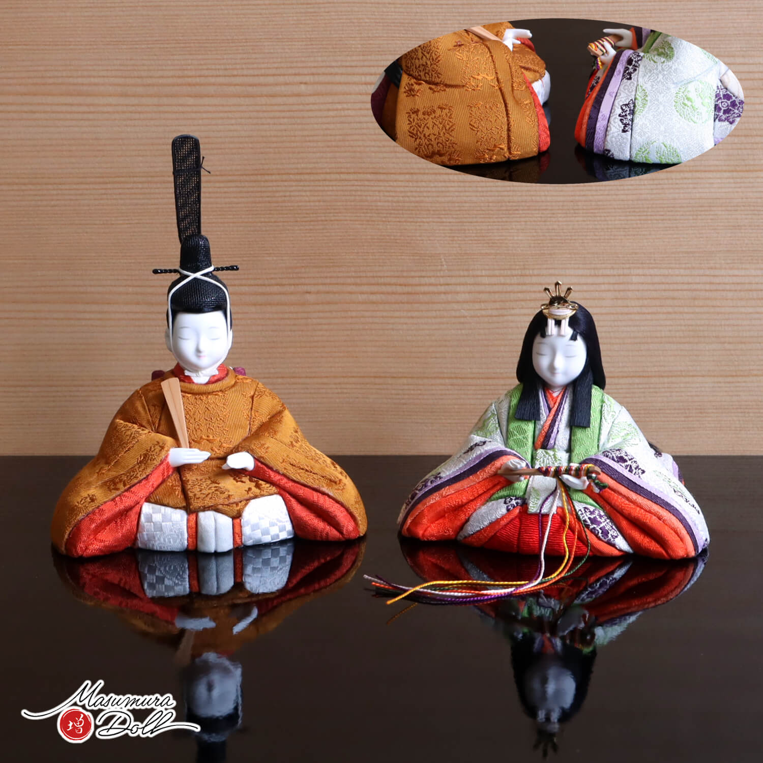 伝統的工芸品 三世・金林真多呂作 「雅雛」正絹西陣織 黄櫨染 天皇陛下